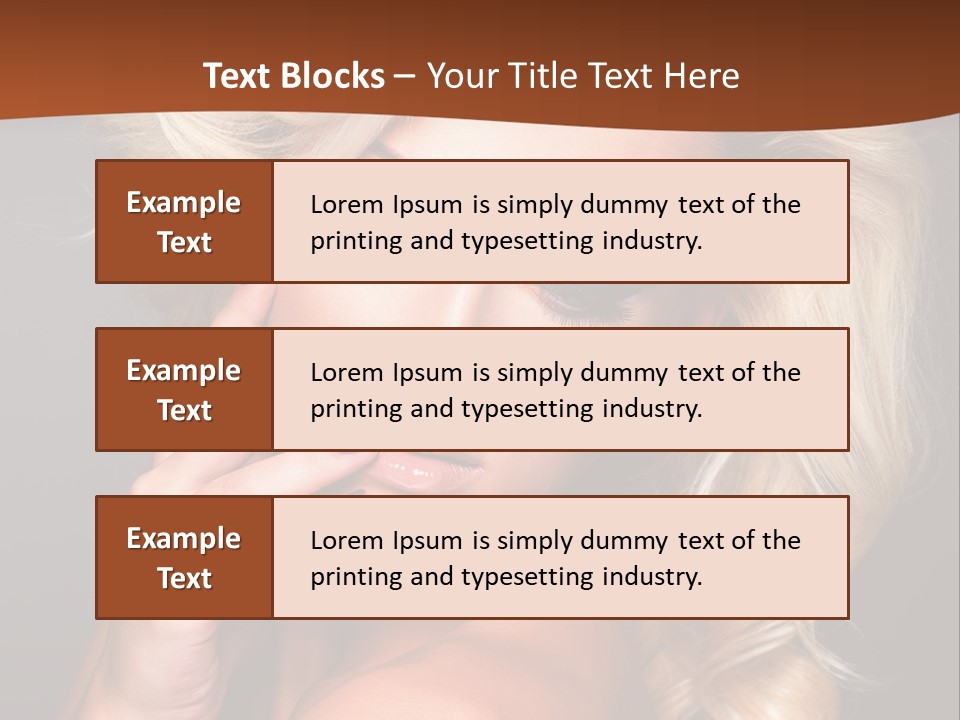 Closeup Elegance Fashion PowerPoint Template