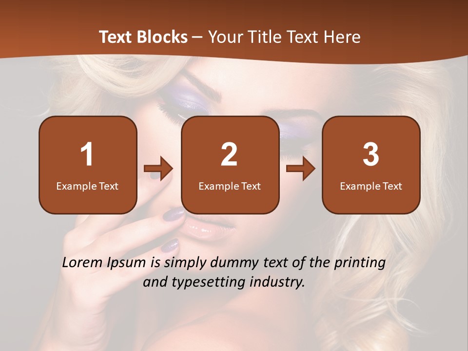 Closeup Elegance Fashion PowerPoint Template