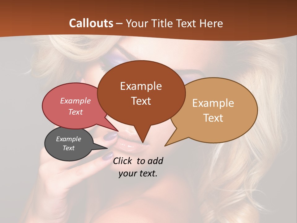 Closeup Elegance Fashion PowerPoint Template