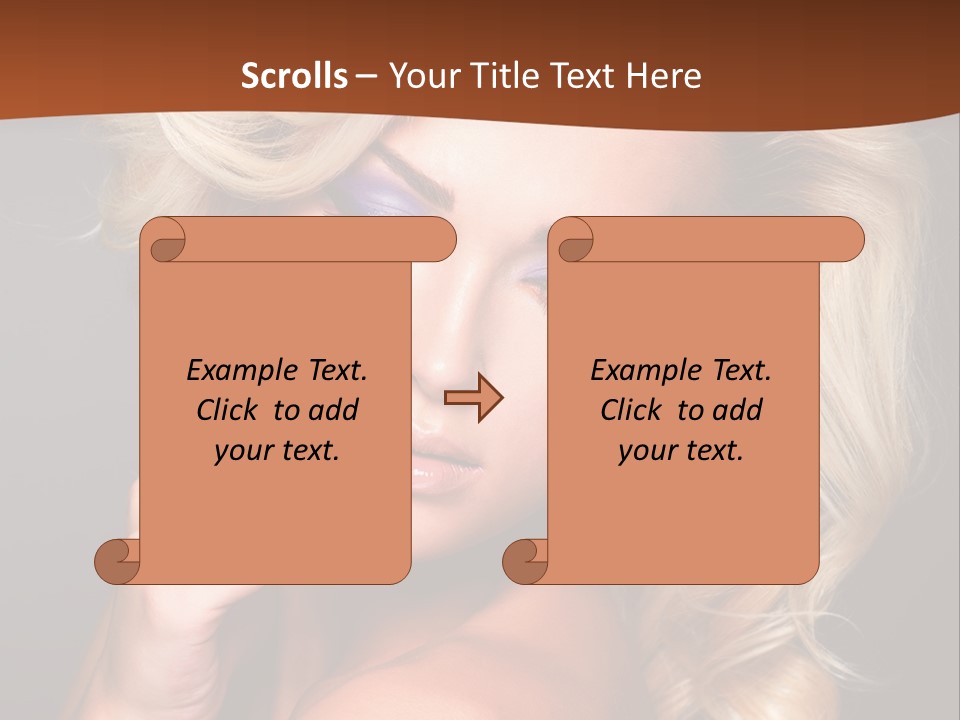 Closeup Elegance Fashion PowerPoint Template
