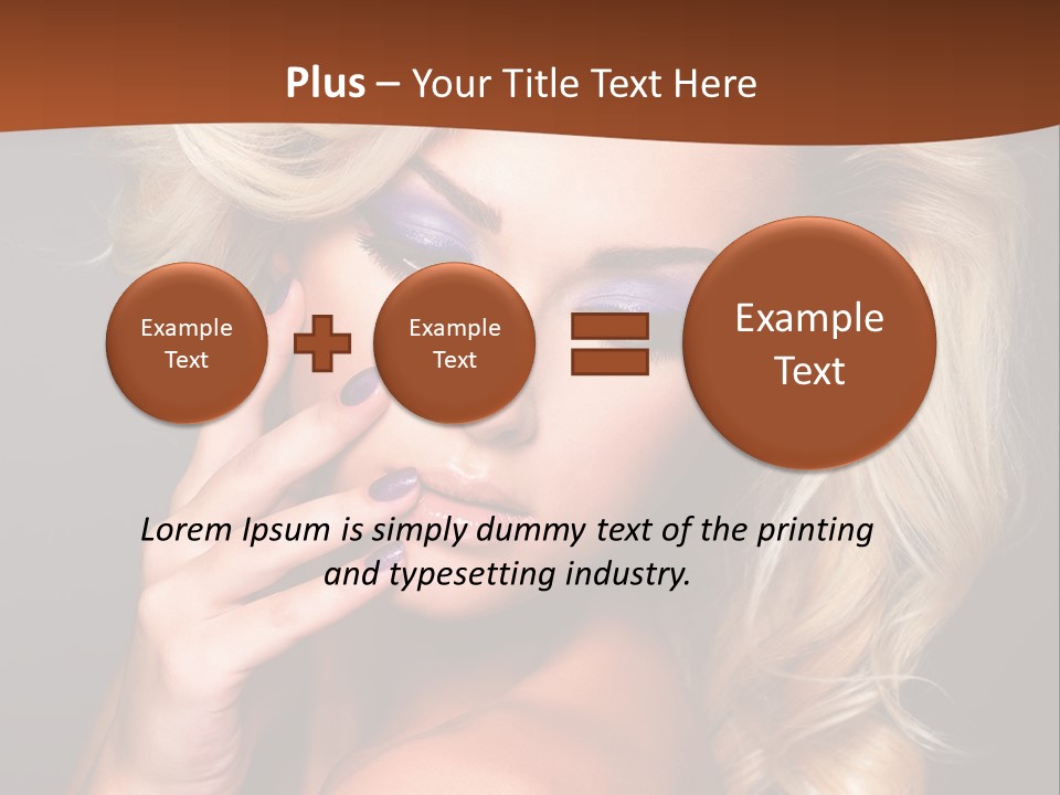 Closeup Elegance Fashion PowerPoint Template