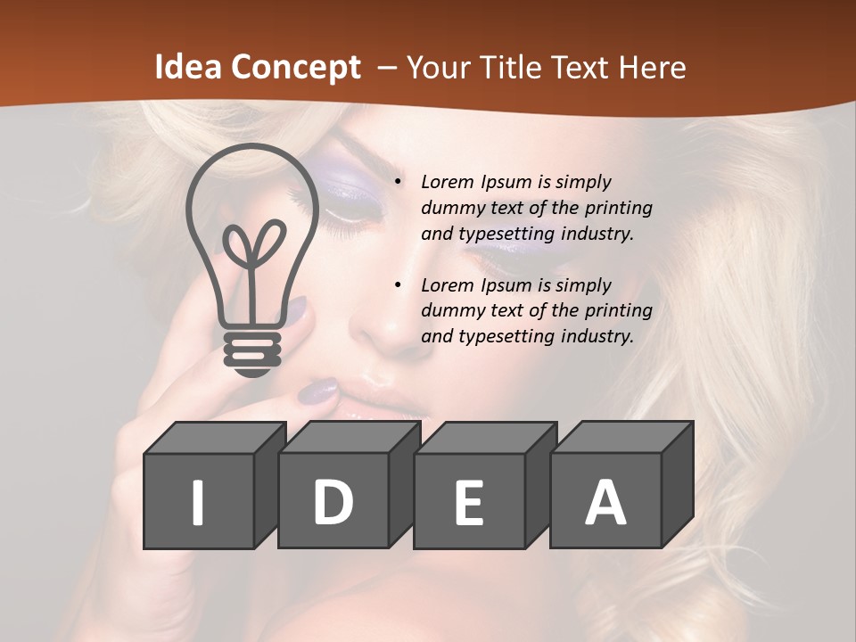 Closeup Elegance Fashion PowerPoint Template