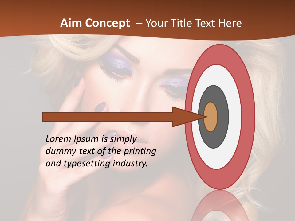 Closeup Elegance Fashion PowerPoint Template