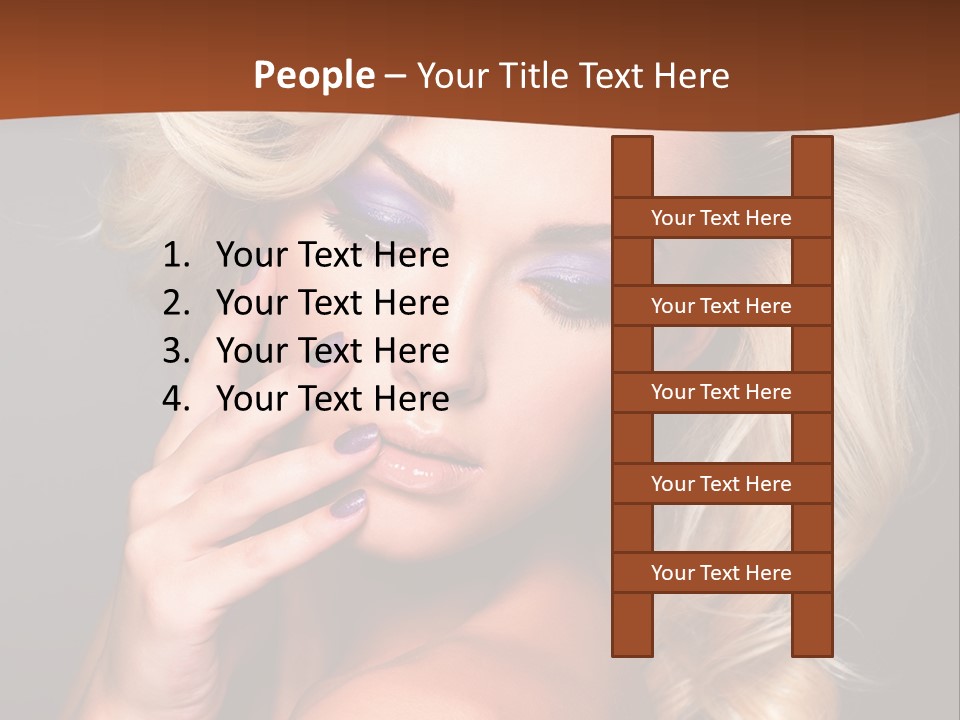 Closeup Elegance Fashion PowerPoint Template