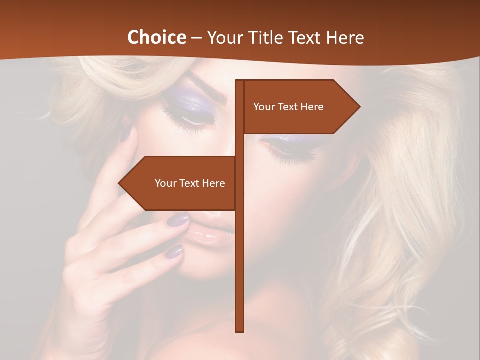 Closeup Elegance Fashion PowerPoint Template