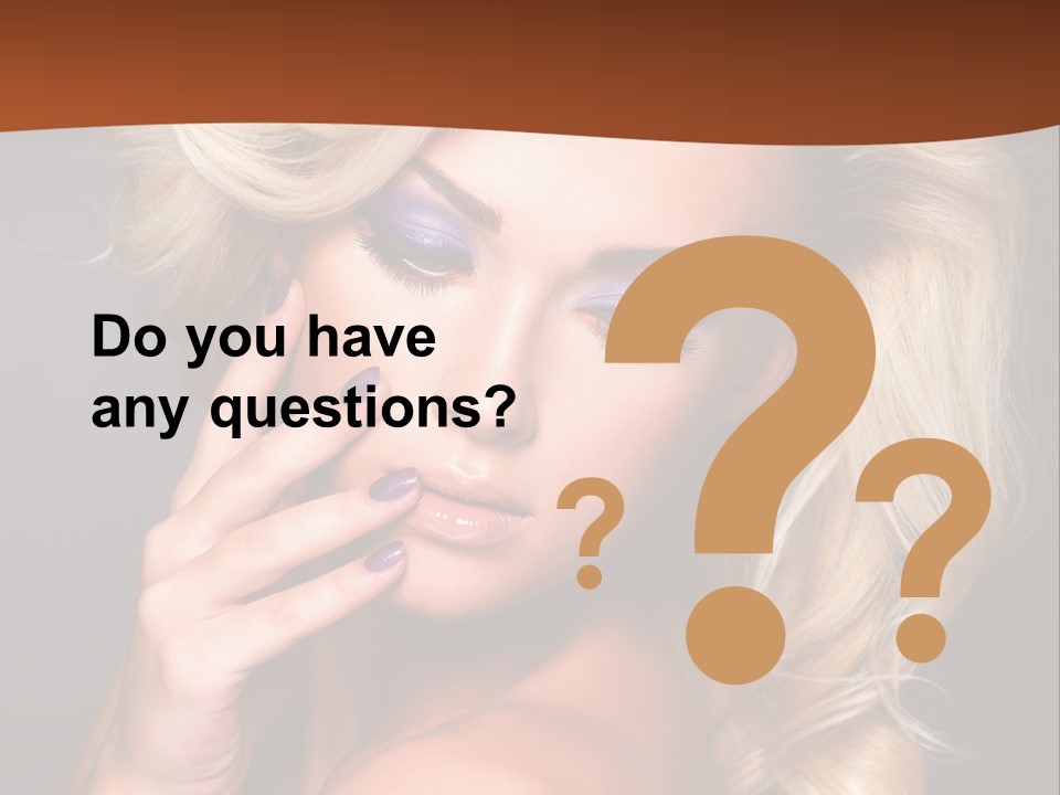 Closeup Elegance Fashion PowerPoint Template