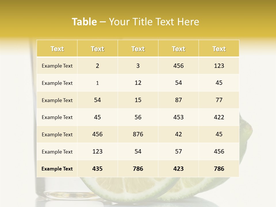 Portion Cold Mexican PowerPoint Template