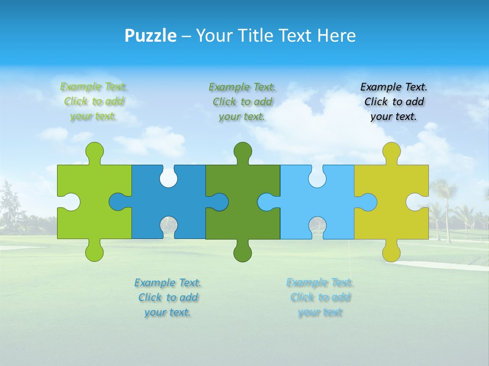 Outdoor Green Sport PowerPoint Template