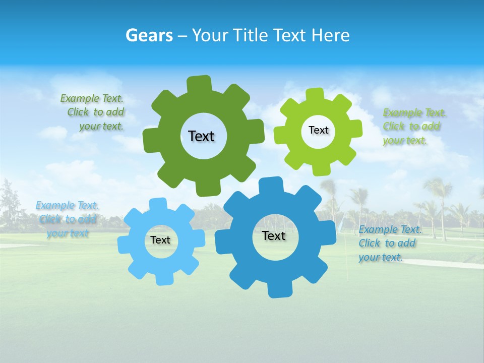 Outdoor Green Sport PowerPoint Template