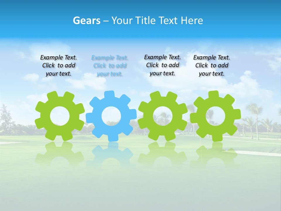 Outdoor Green Sport PowerPoint Template