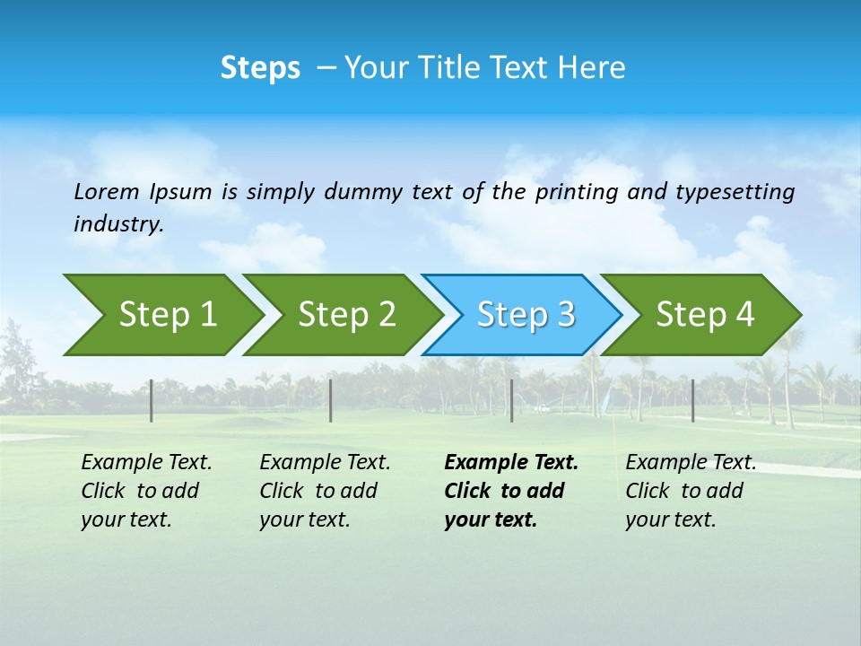 Outdoor Green Sport PowerPoint Template