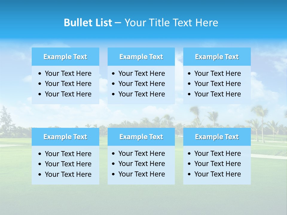 Outdoor Green Sport PowerPoint Template