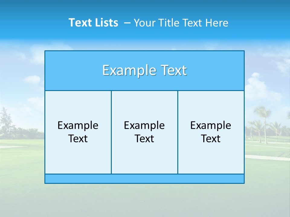 Outdoor Green Sport PowerPoint Template