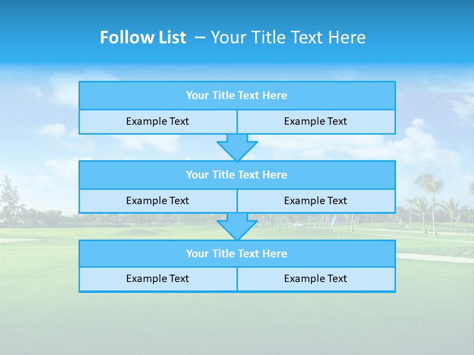 Outdoor Green Sport PowerPoint Template