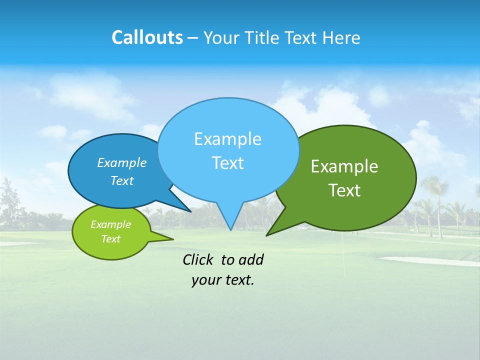 Outdoor Green Sport PowerPoint Template