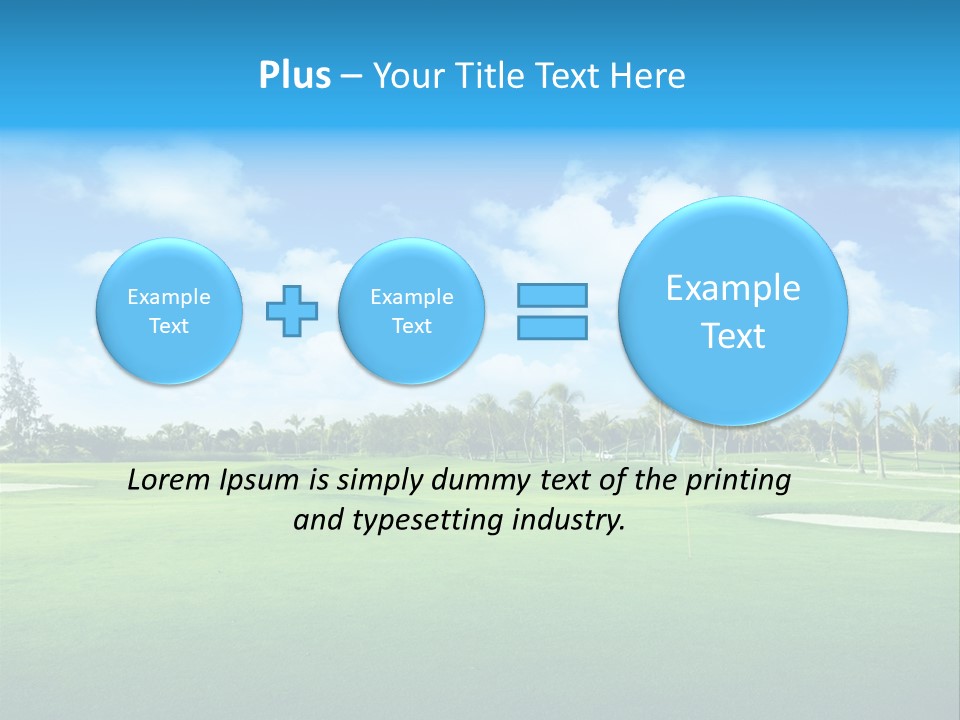 Outdoor Green Sport PowerPoint Template