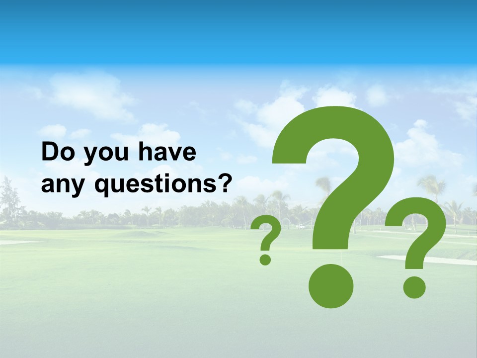 Outdoor Green Sport PowerPoint Template