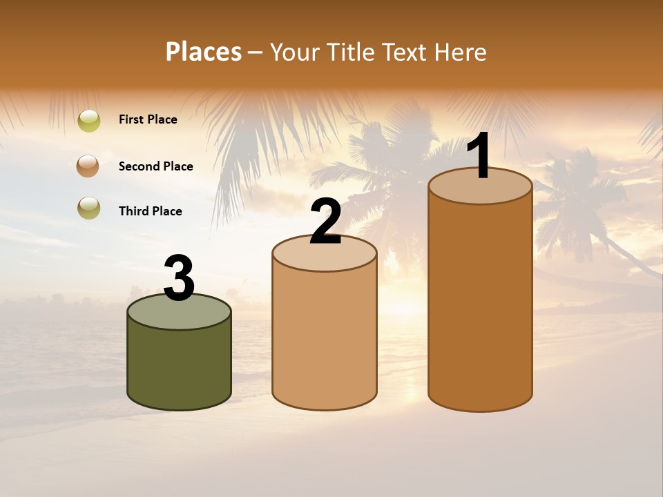 Sunlight Coconut Caribbean PowerPoint Template