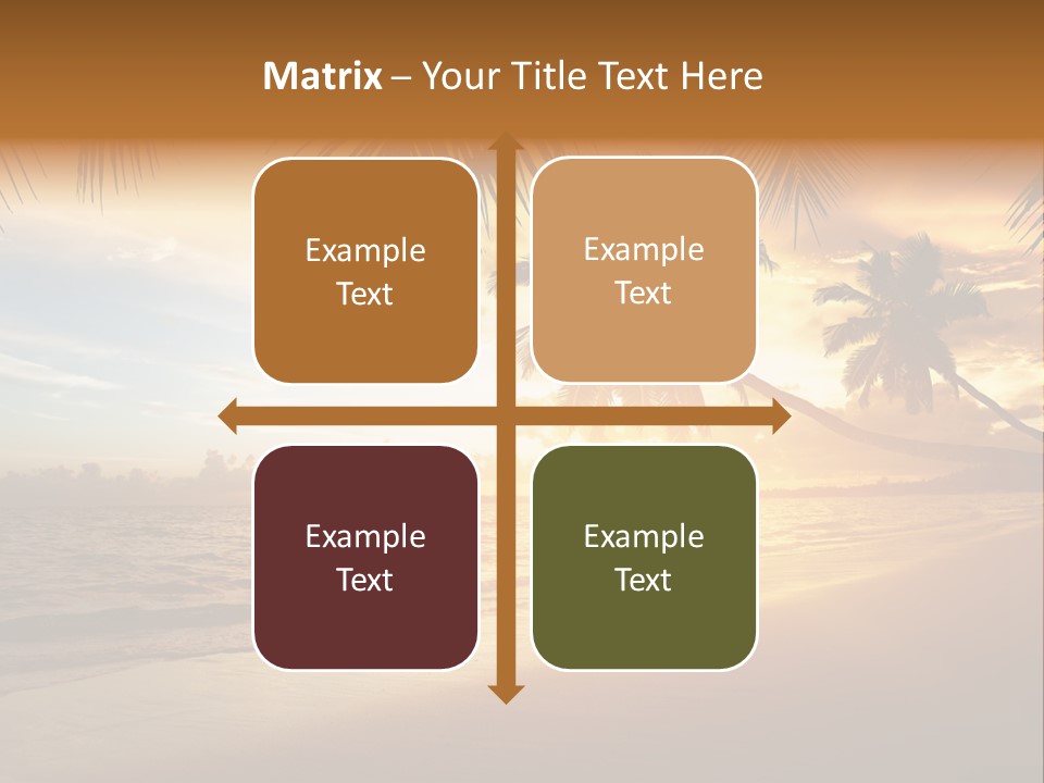 Sunlight Coconut Caribbean PowerPoint Template