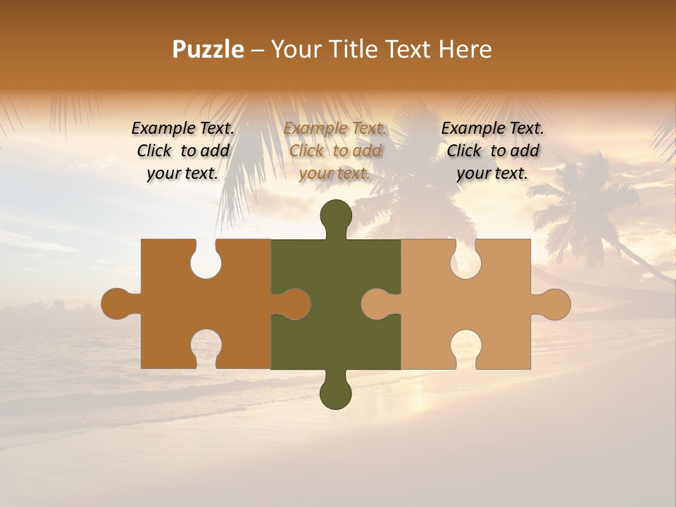 Sunlight Coconut Caribbean PowerPoint Template