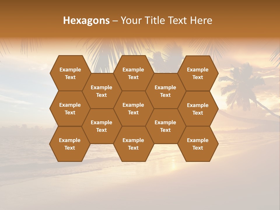 Sunlight Coconut Caribbean PowerPoint Template