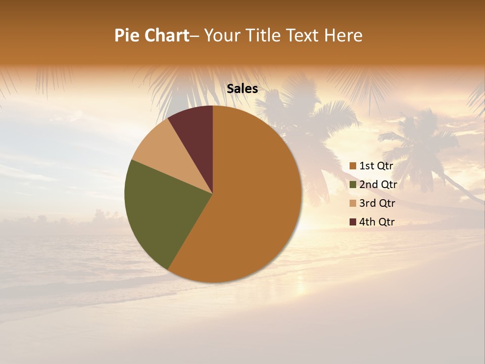 Sunlight Coconut Caribbean PowerPoint Template