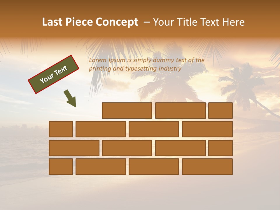 Sunlight Coconut Caribbean PowerPoint Template