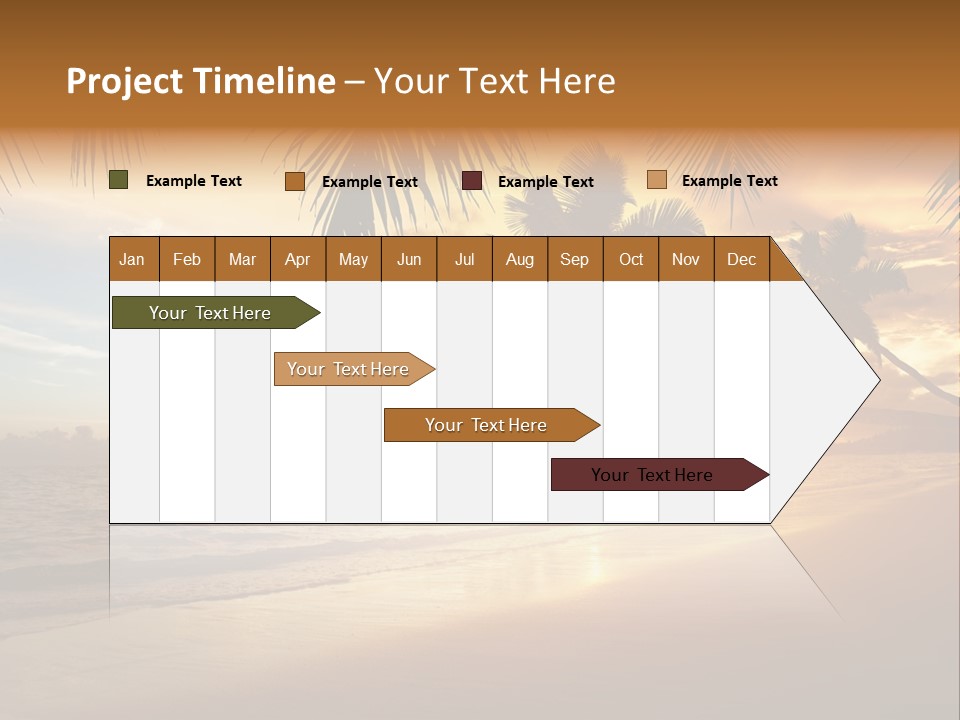 Sunlight Coconut Caribbean PowerPoint Template