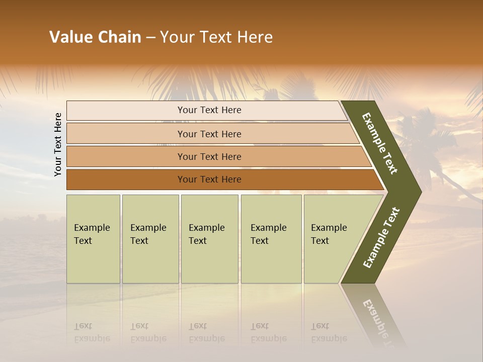 Sunlight Coconut Caribbean PowerPoint Template