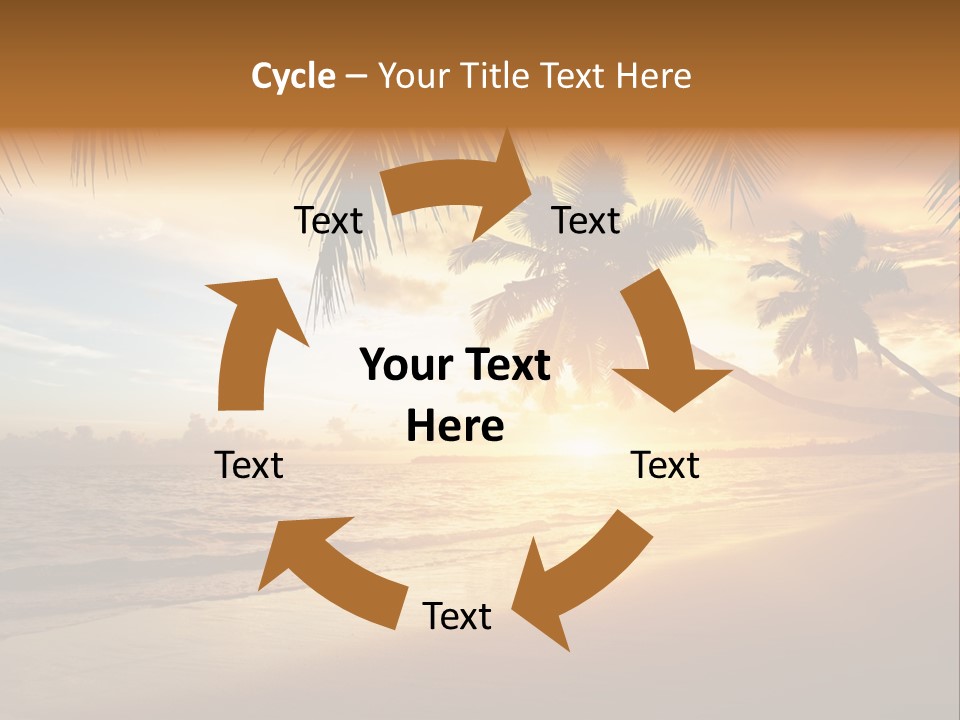 Sunlight Coconut Caribbean PowerPoint Template