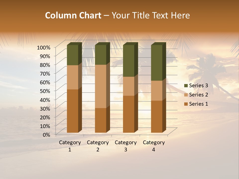 Sunlight Coconut Caribbean PowerPoint Template