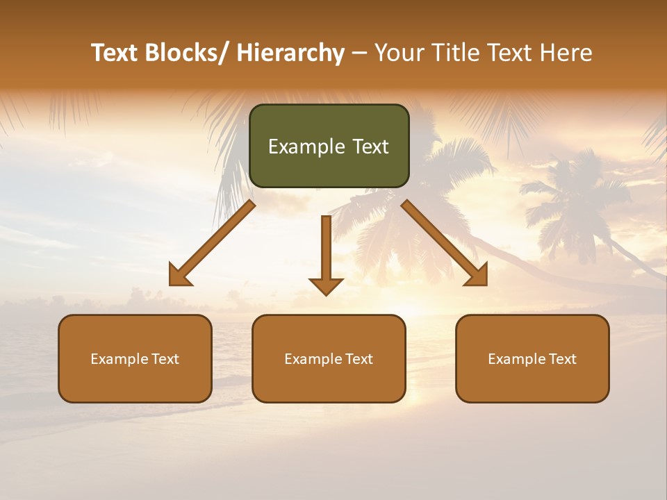 Sunlight Coconut Caribbean PowerPoint Template