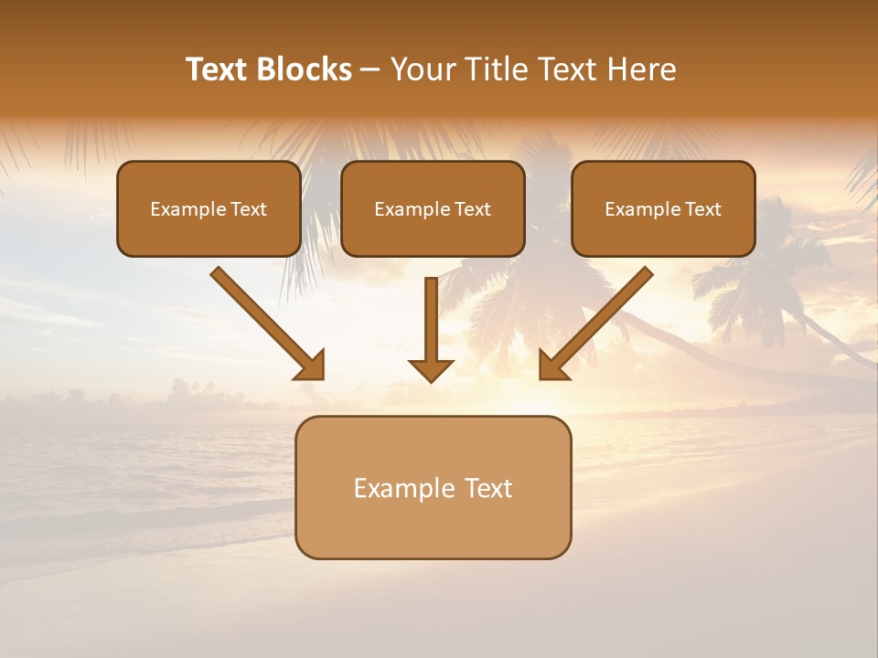 Sunlight Coconut Caribbean PowerPoint Template