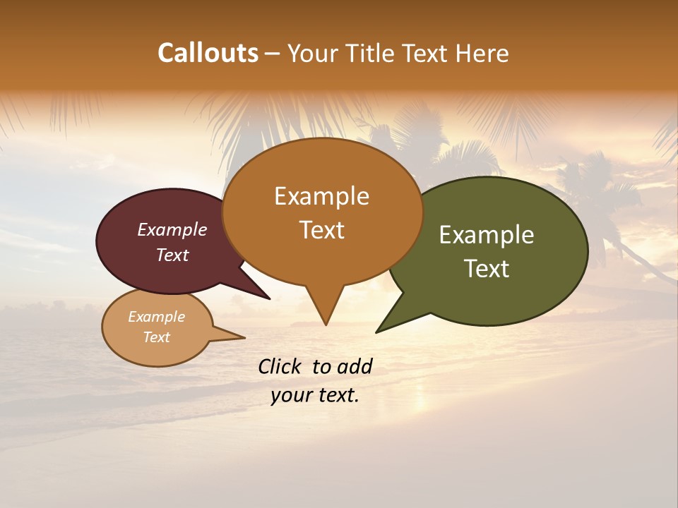 Sunlight Coconut Caribbean PowerPoint Template