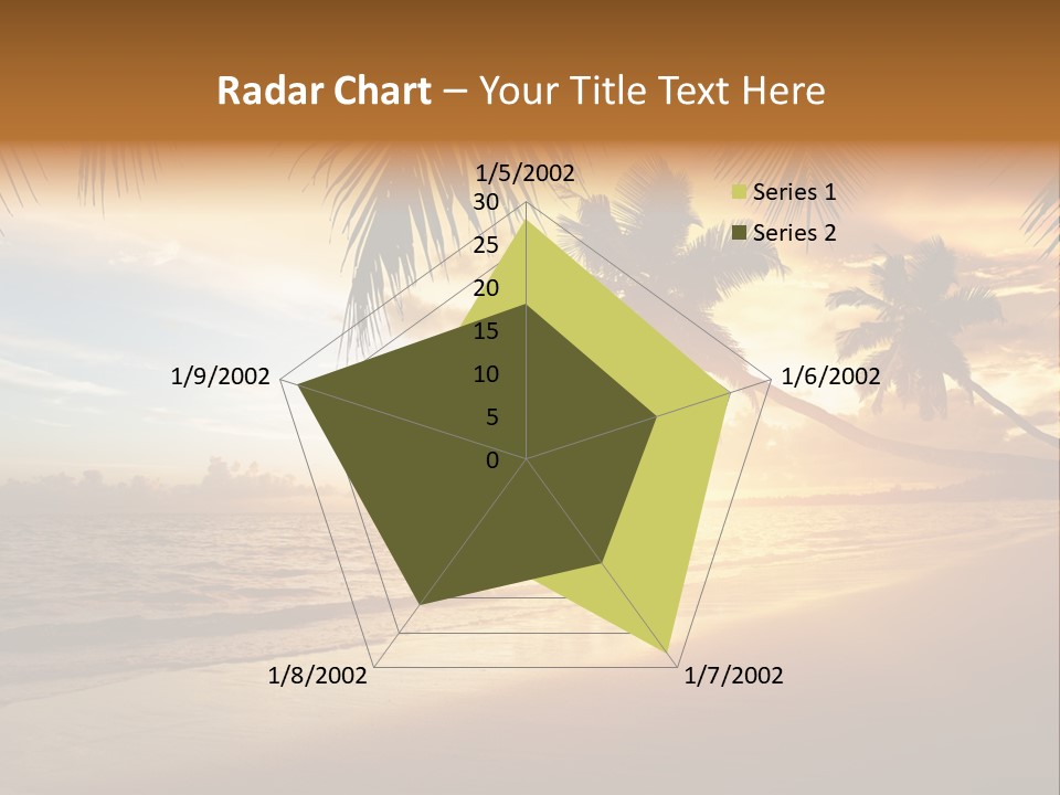 Sunlight Coconut Caribbean PowerPoint Template