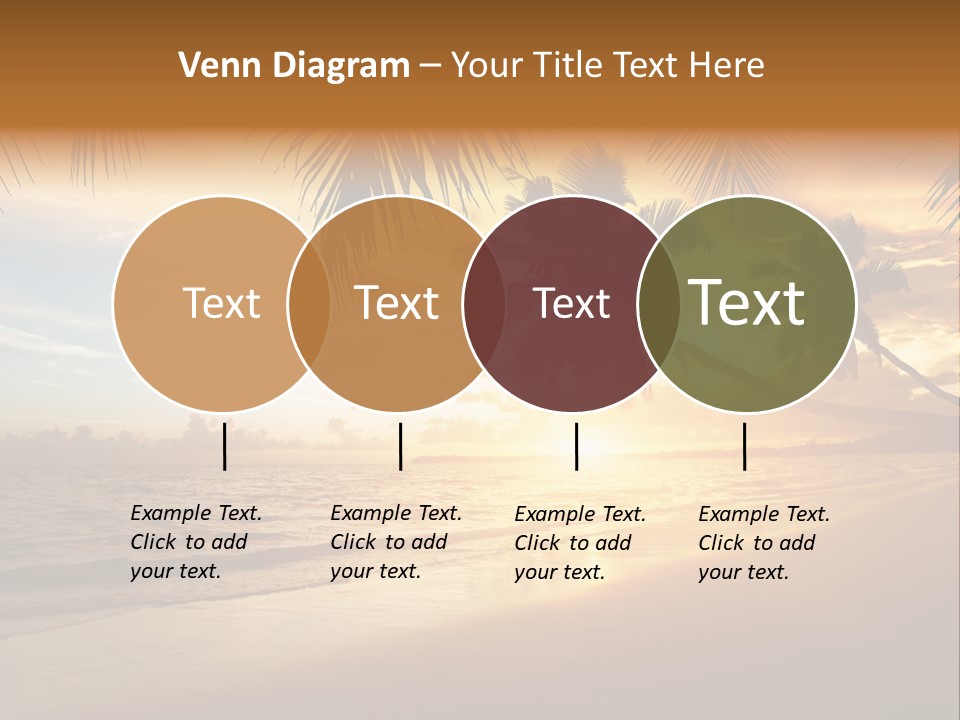 Sunlight Coconut Caribbean PowerPoint Template