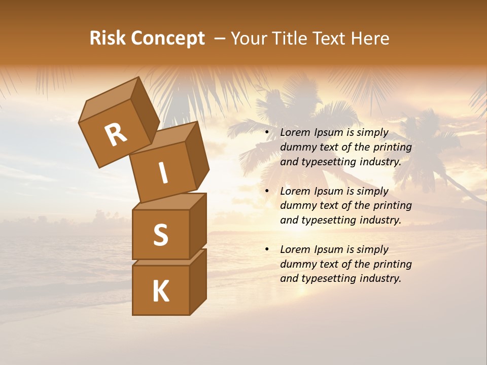 Sunlight Coconut Caribbean PowerPoint Template