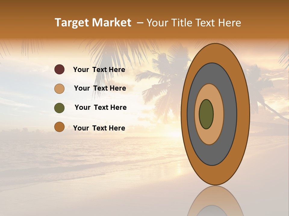 Sunlight Coconut Caribbean PowerPoint Template