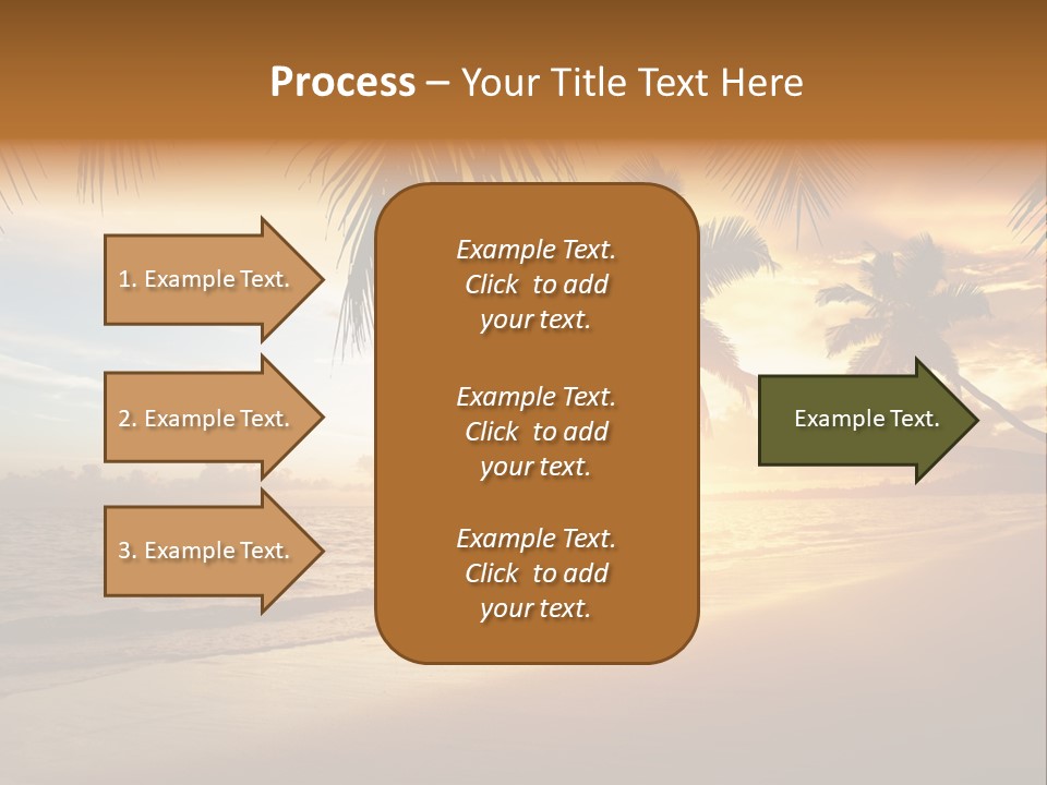 Sunlight Coconut Caribbean PowerPoint Template