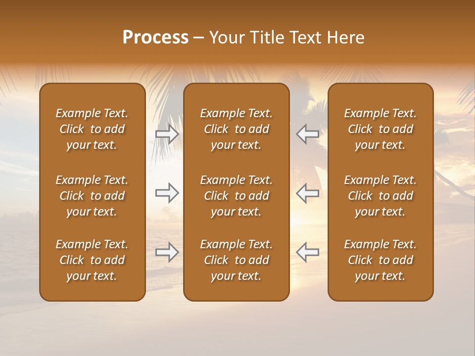 Sunlight Coconut Caribbean PowerPoint Template