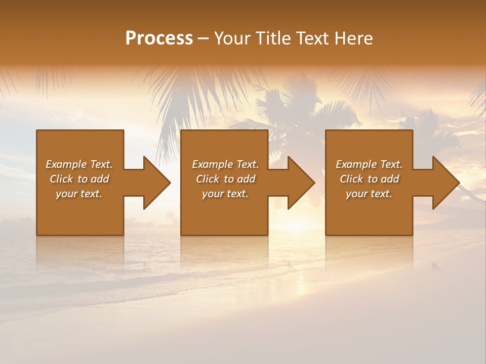 Sunlight Coconut Caribbean PowerPoint Template