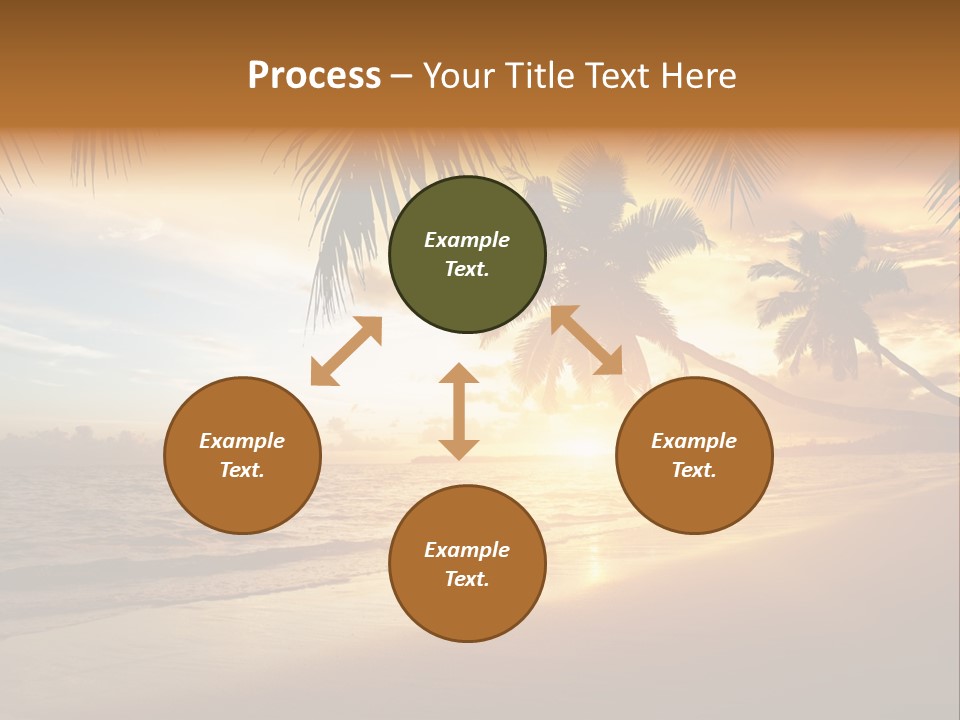 Sunlight Coconut Caribbean PowerPoint Template