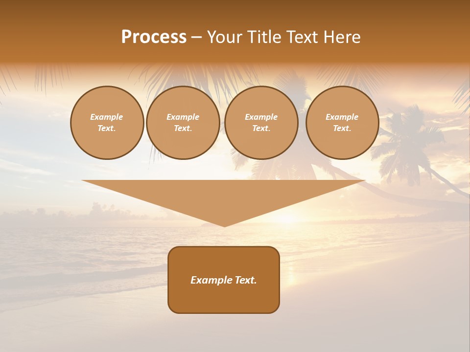 Sunlight Coconut Caribbean PowerPoint Template