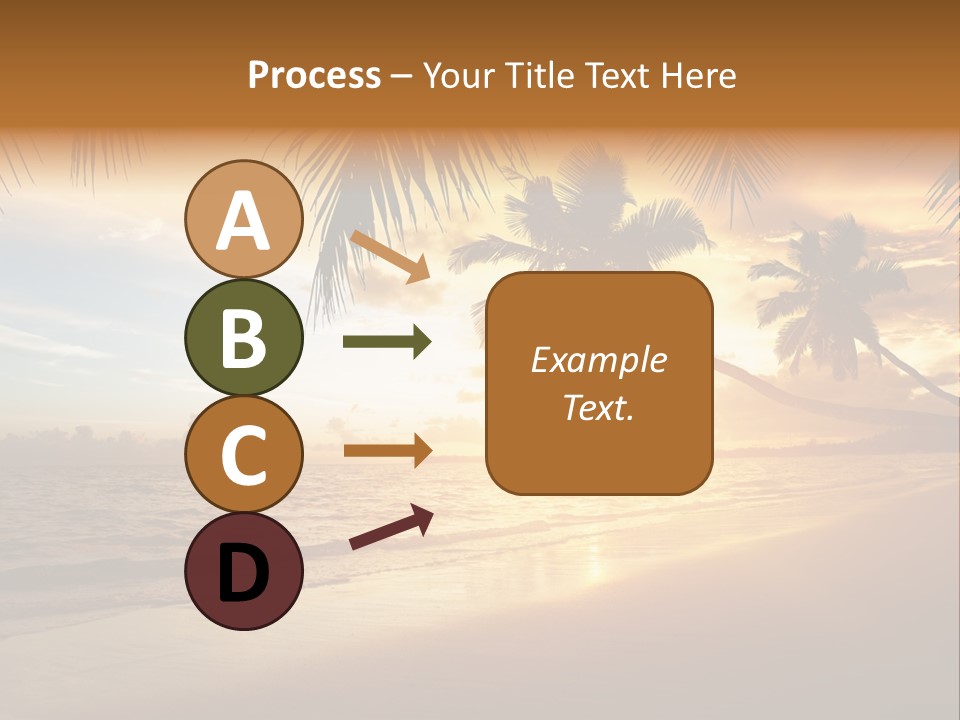 Sunlight Coconut Caribbean PowerPoint Template