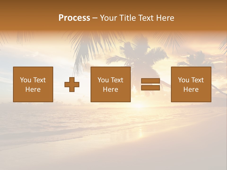 Sunlight Coconut Caribbean PowerPoint Template