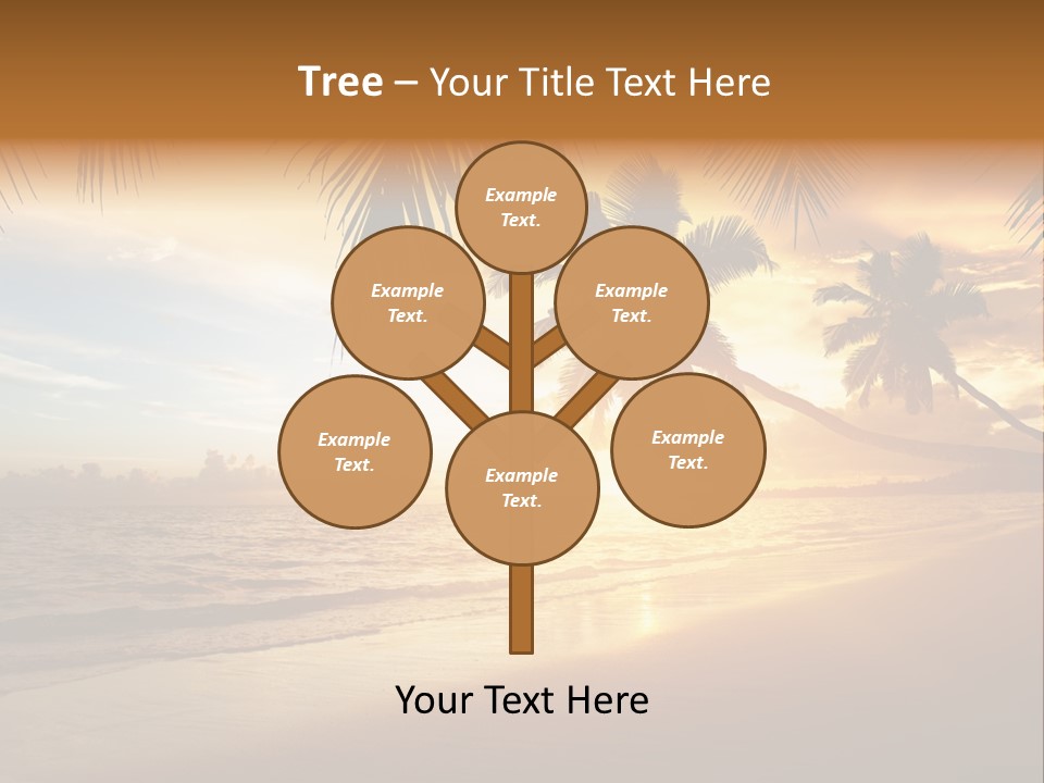 Sunlight Coconut Caribbean PowerPoint Template