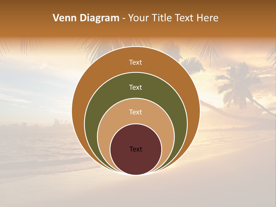 Sunlight Coconut Caribbean PowerPoint Template