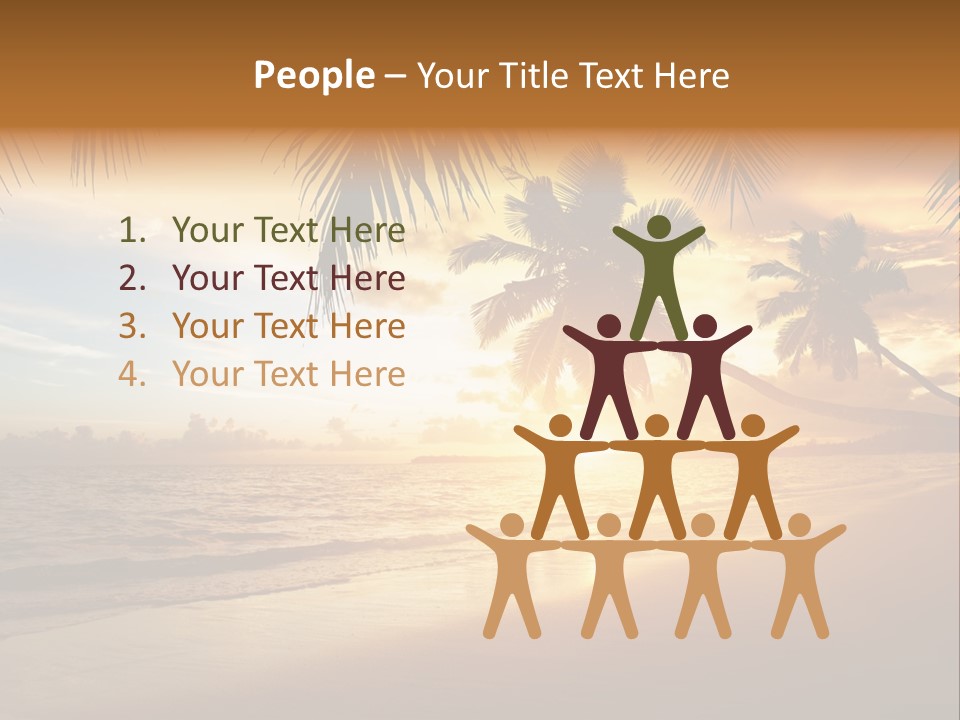 Sunlight Coconut Caribbean PowerPoint Template