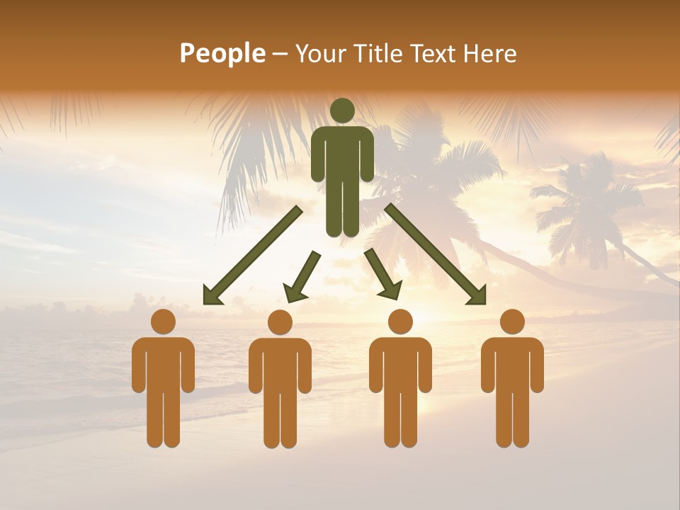 Sunlight Coconut Caribbean PowerPoint Template