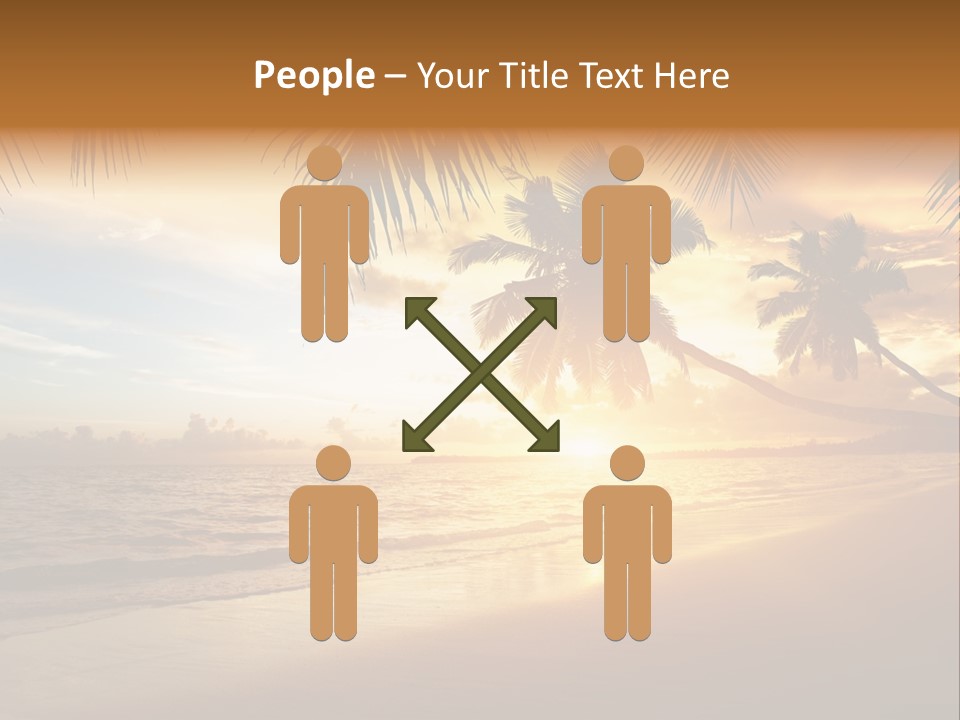 Sunlight Coconut Caribbean PowerPoint Template